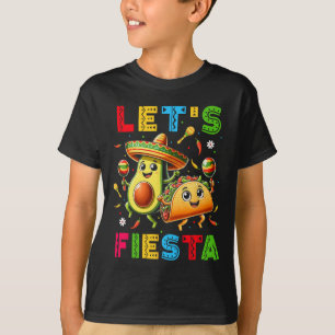 Lasse Fiesta Taco Avocado Funny Cinco De Mayo Mexi T-Shirt