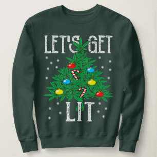 Lasse gebackenes Cookie Weed Xmas Ugly Christmas S Sweatshirt