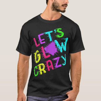 Lasse Glow Crazy Party Retro Neon 80er Rave Farbe  T-Shirt