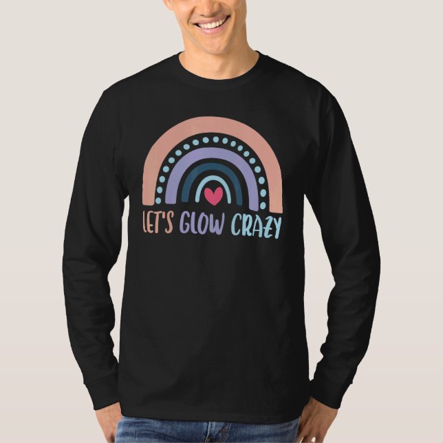 Lasse Glow Crazy Rainbow Glow Party für Mädchen un T-Shirt (Vorderseite)
