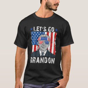 Lasse Go Brandon 4. Juli American Flag Biden Me T-Shirt