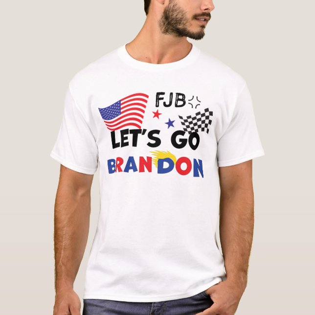 LASSE GO BRANDON mit TRUMP Hair T-Shirt (Vorderseite)