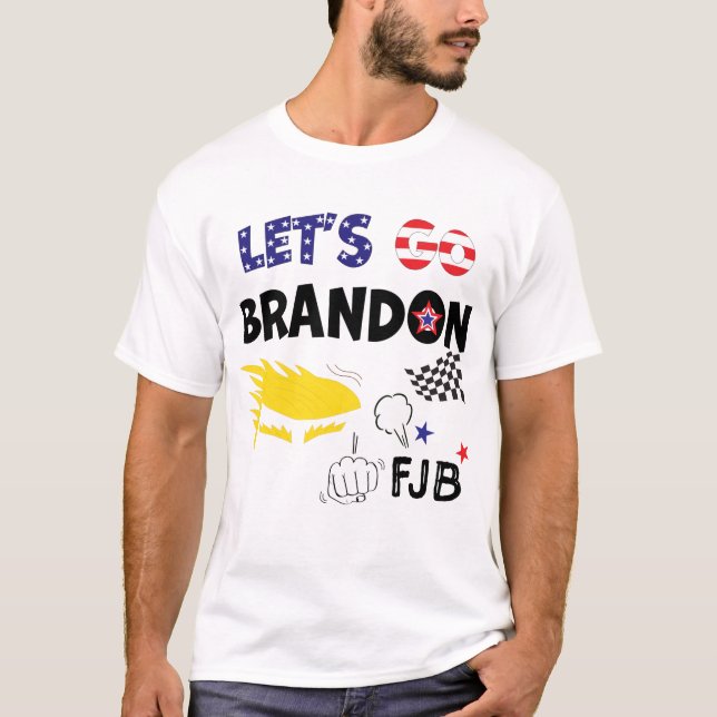 LASSE GO BRANDON mit TRUMP T-Shirt (Vorderseite)