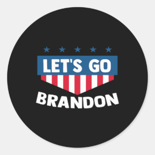 Lasse Go Brandon T-Shirt Funny Trendy Sarcastic La Runder Aufkleber