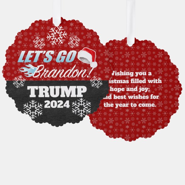 Lasse Go Brandon Trump 2024 Ornament (Vorderseite/Rückseite)