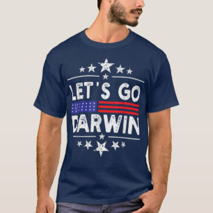 Lasse Go Darwin T-Shirt Vintag USA Flag Let's Go D