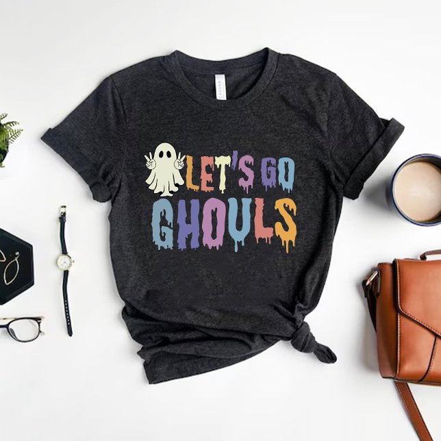 Lasse Go Ghouls Niedlich Boo Funny Halloween T-Shirt (Lets Go Ghouls Cute Boo Funny Halloween T-Shirt)
