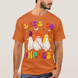 Lasse Go Ghouls Retro Halloween Vintager Spook T-Shirt