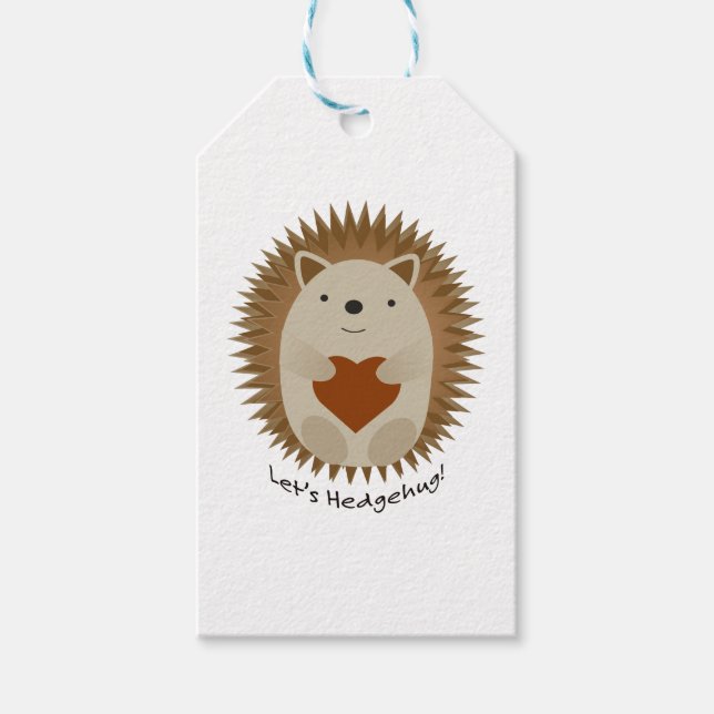 Lasse Hedgehug Hegehog Geschenkanhänger (Vorderseite)