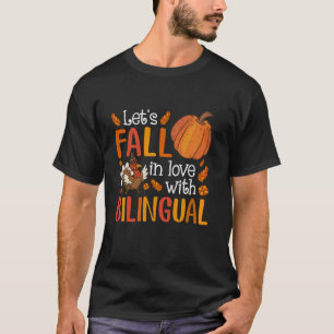Lasse in Liebe mit dem zweisprachigen Lehrer Thank T-Shirt