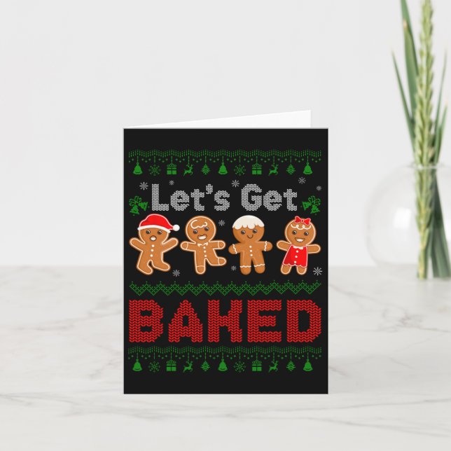 Lasse Keks backen Team Gingerbread Chri Karte (Vorderseite)