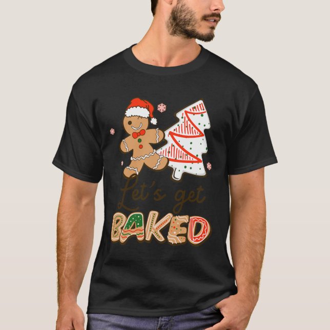 Lasse Keks backen Team Spaß Weihnachten T-Shirt (Vorderseite)