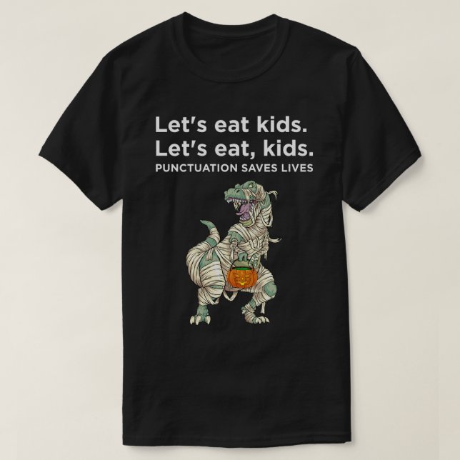 Lasse Kids Punctuation Rette Lives Sweatshirt esse T-Shirt (Design vorne)