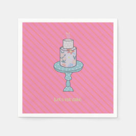 Lasse Kuchen Niedliches Party essen Serviette