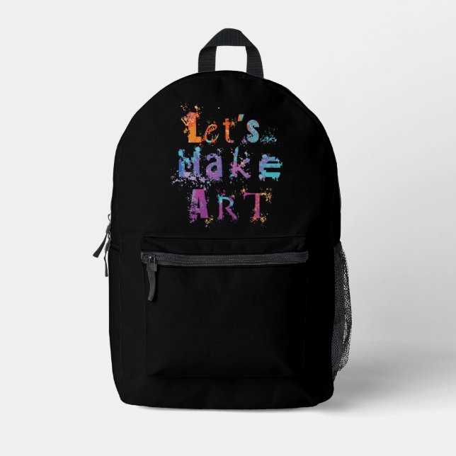 Lasse Kunstlehrer kreativ machen Bedruckter Rucksack (Vorderseite)