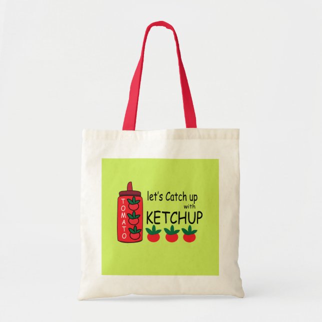 Lasse mit Ketchup aufholen Tragetasche (Vorne)