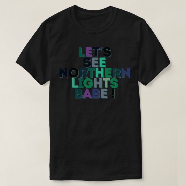 Lasse Northern Lights Babe TShirt (Design vorne)