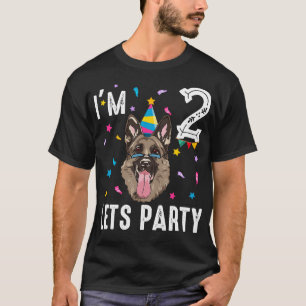 Lasse Party 2. Geburtstag mit deutschem Hirten T-Shirt