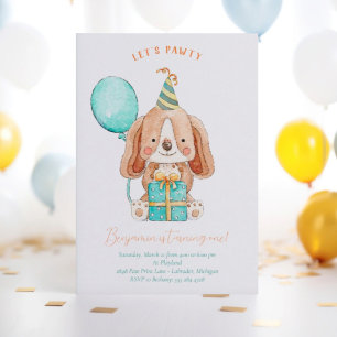 Lasse Paw-ty Puppy-Hund Einladung zum Geburtstag