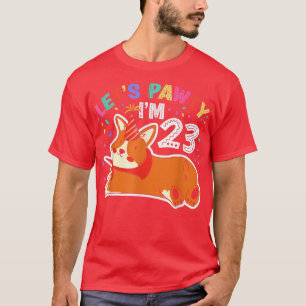 Lasse Pawty Im 2323. Geburtstag Corgi Dog T-Shirt