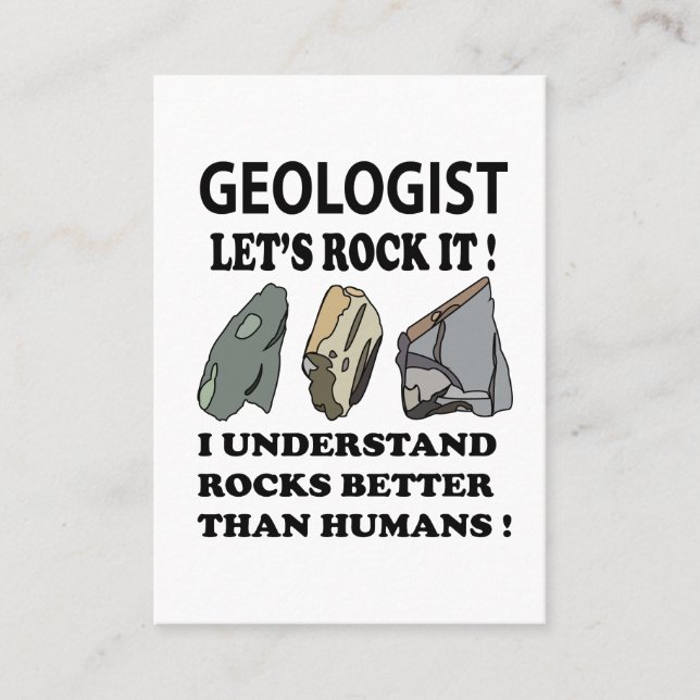 Lasse Rock IT Geologist Visitenkarte (Vorderseite)