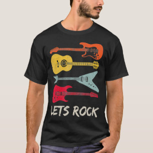 Lasse Rock Rock'n'Roll Guitar Retro Geschenke Männ T-Shirt