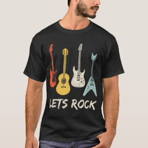 Lasse Rock Rock'n'Roll Guitar Retro T-Shirt