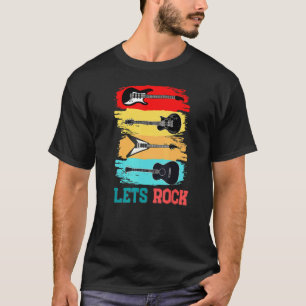 Lasse Rock Rock'n'Roll Guitar Retro Vintag Men Wom T-Shirt