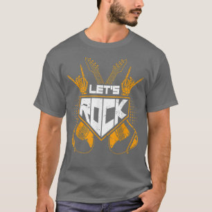 Lasse Rock Vintge Electric Guitar Player Bass Guit T-Shirt