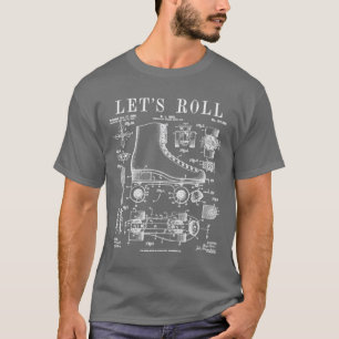 Lasse Roll Roller Derby Skaten Skater Skate Vintag T-Shirt