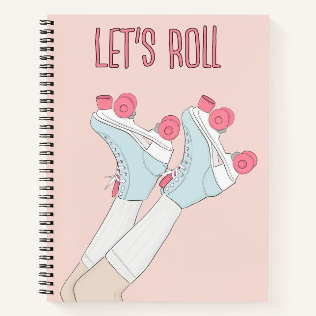Lasse Roll Rollerskate Notizbuch (Vorderseite)