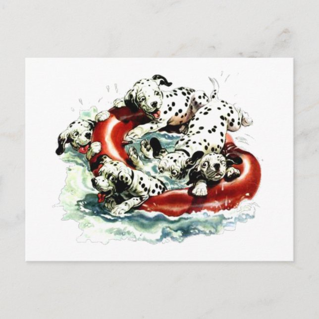 lasse schwimmen postkarte (Vorderseite)