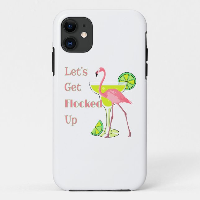 Lasse sich Flamingo einfrieren Case-Mate iPhone Hülle (Rückseite)