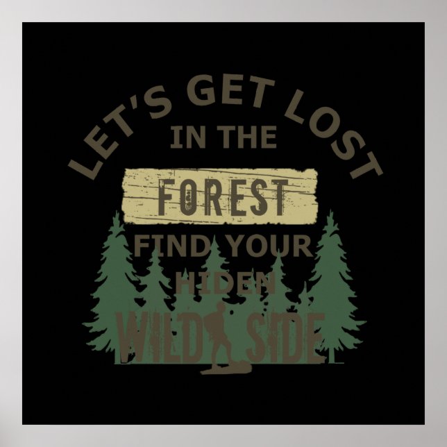 Lasse sich im Wald verlaufen Poster (Vorne)