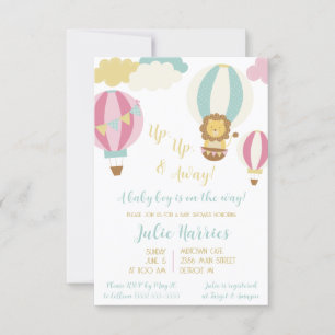 Lasse sie fliegen! Ein kleiner Junge ist unterwegs Einladung