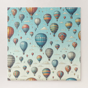 Lasse sie fliegen! Whimsical Hot Air Ballons Puzzle