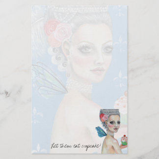 Lasse sie Kuchen essen Briefpapier