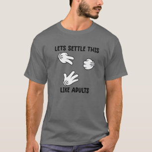 Lasse so wie Erwachsene Rock Paper Scissors F T-Shirt