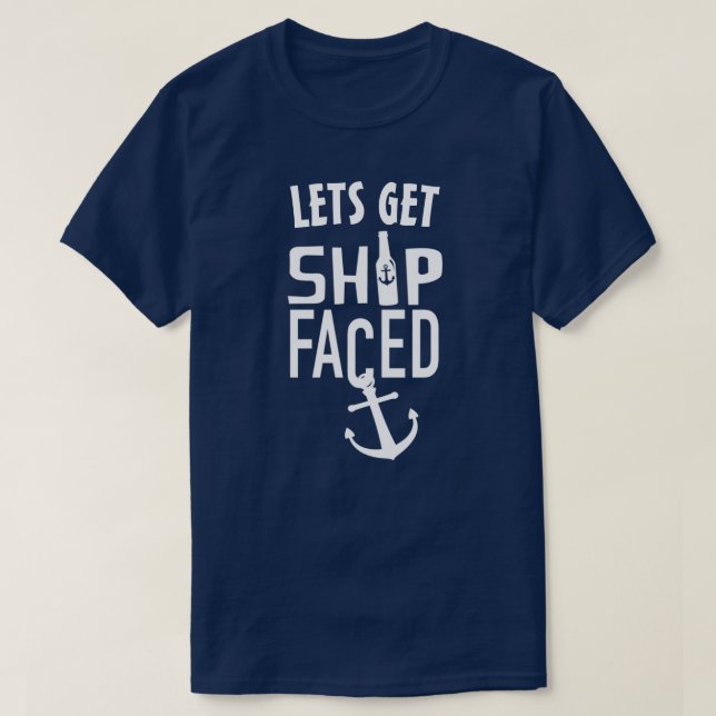 LASSE T - Shirt MIT SHIP-FACED (Design vorne)