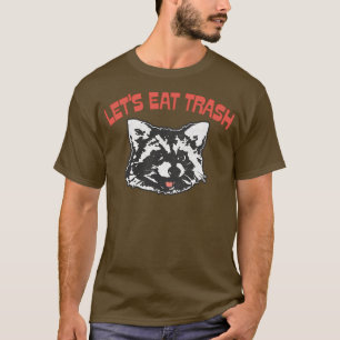 Lasse Trash Retro Raccoon Trash Bandit essen T-Shirt
