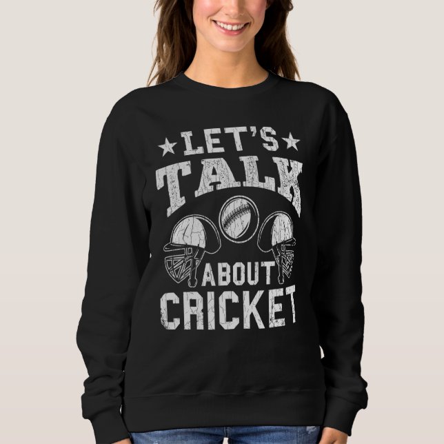 Lasse, über Cricket Graphic for Player zu sprechen Sweatshirt (Vorderseite)