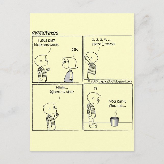 Lasse versteckte Wiedergabe Postkarte (Vorderseite)