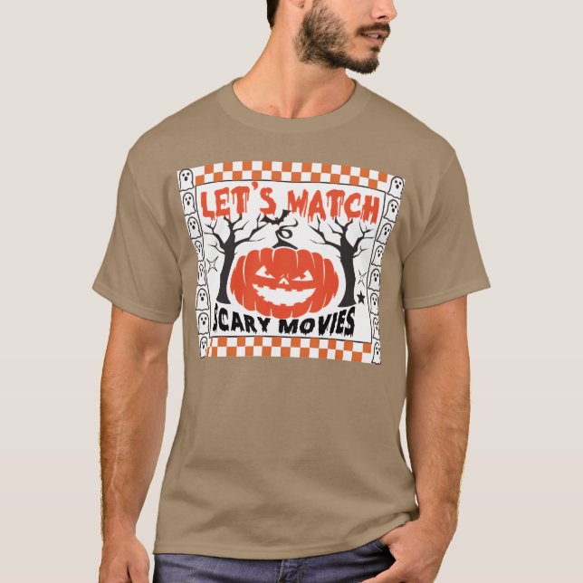 LASSE WATCH Beängstigende FILME lustige halloween T-Shirt (Vorderseite)
