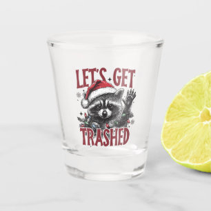 Lasse Weihnachts Raccoon Shot Glass Schnapsglas