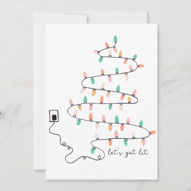 Lasse Weihnachts-Zitat Feiertagskarte (Vorderseite)