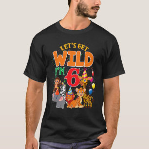 Lasse Wild I m 6 Zoo Safari Tier Geburtstagskid T-Shirt