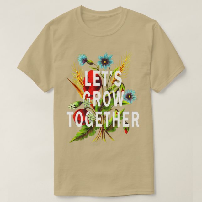 Lasse Wildblumen zusammenwachsen Blume Natur Quot T-Shirt (Design vorne)