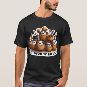 "Lasse Wok and Roll" Funny Dim sum T-Shirt