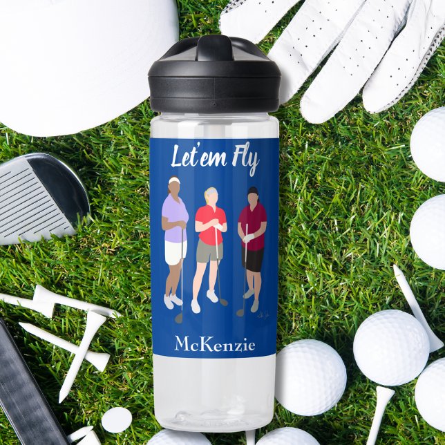Lass'em Fly Blue Women's Trinkflasche (Von Creator hochgeladen)