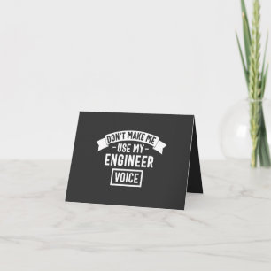lassen mich meine Ingenieurstimme nicht benutzen Karte
